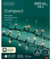 Lumineo kerstverlichting LED Compact Lights 34m, warm wit - afbeelding 1