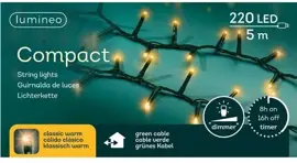 Lumineo kerstverlichting LED Compact Lights 5m, classic warm - afbeelding 1