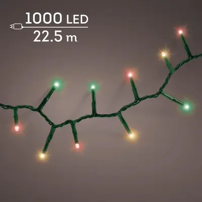 Lumineo kerstverlichting LED Compact Lights Twinkle 22,5m, multicolor - afbeelding 2