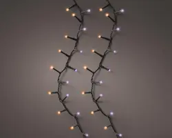 Lumineo kerstverlichting LED Compact Lights Twinkle 22,5m, paars & oranje - afbeelding 1