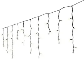 Lumineo kerstverlichting LED Icicle Lights Twinkle 490 lampjes 20m, classic warm - afbeelding 2