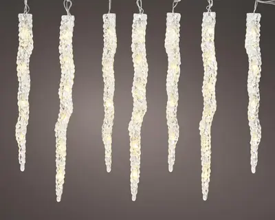Lumineo kerstverlichting LED Icicle Twinkle 490 lampjes 3,6m, wit & kleur - afbeelding 1