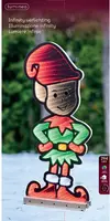 Lumineo kerstverlichting LED Infinity lights elf buiten 60cm, koel wit - afbeelding 3
