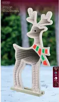 Lumineo kerstverlichting LED Infinity lights hert buiten 85cm, koel wit - afbeelding 3