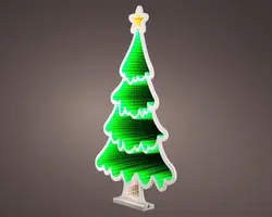 Lumineo kerstverlichting LED Infinity lights kerstboom 40cm, koel wit - afbeelding 1
