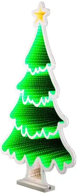 Lumineo kerstverlichting LED Infinity lights kerstboom 90cm, koel wit - afbeelding 2
