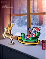 Lumineo kerstverlichting LED Infinity lights slee 44,5cm, koel & warm wit - afbeelding 3