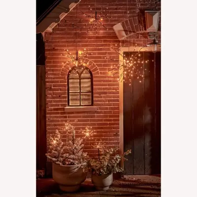 Lumineo kerstverlichting LED Polestar met flitsende lampjes Ø 45cm, warm wit - afbeelding 3