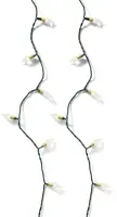 Lumineo kerstverlichting LED Vintage Lights 120 lampjes groen draad 11,9m, warm wit - afbeelding 2