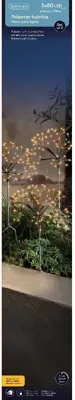 Lumineo kerstverlichting micro LED Starburst Lights 3 x 80 lampjes 25cm - afbeelding 2