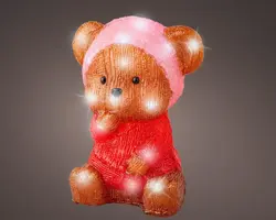 Lumineo LED kerstfiguur acryl beer - afbeelding 3
