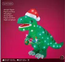 Lumineo LED kerstfiguur acryl dino 61 x 25 x 47cm - afbeelding 2