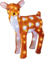 Lumineo LED kerstfiguur acryl hert 37 x 18 x 38cm - afbeelding 1