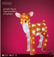 Lumineo LED kerstfiguur acryl hert 37 x 18 x 38cm - afbeelding 2
