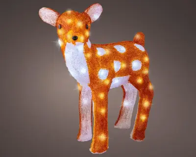 Lumineo LED kerstfiguur acryl hert 37 x 18 x 38cm - afbeelding 3