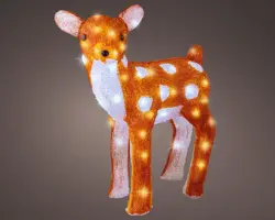 Lumineo LED kerstfiguur acryl hert 37 x 18 x 38cm - afbeelding 3