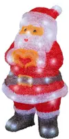 Lumineo LED kerstfiguur acryl kerstman 21,7 x 23 x 41,5cm - afbeelding 1