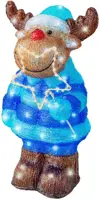 Lumineo LED kerstfiguur acryl rendier 105 lampjes 44,7cm - afbeelding 1