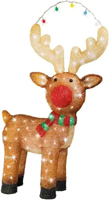 Lumineo LED kerstfiguur acryl rendier 27 x 61 x 85cm - afbeelding 1