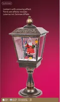 Lumineo LED lantaarn sneeuwval effect antiek koper 27 x 70cm, koel wit - afbeelding 3