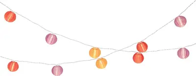 Lumineo LED lichtslinger Ø7,5 cm x 270 cm kleuren/warm wit - afbeelding 2