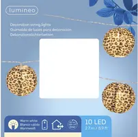 Lumineo LED lichtslinger Ø7,5 cm x 270 cm warm wit - afbeelding 3
