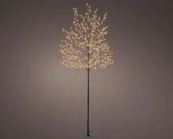 Lumineo LED microled boom zwart Ø 30 x 150cm, classic warm - afbeelding 1