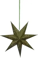 Lumineo LED papieren ster groen Ø 38 x 18,5cm, warm wit - afbeelding 1