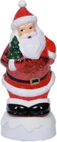 Lumineo LED waterspinner kerstman meerkleurig 11,5 x 10,5 x 25cm, warm wit - afbeelding 2