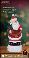 Lumineo LED waterspinner kerstman meerkleurig 11,5 x 10,5 x 25cm, warm wit - afbeelding 3