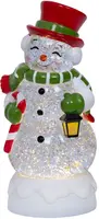 Lumineo LED waterspinner sneeuwman meerkleurig 11,5 x 10,5 x 25cm, warm wit - afbeelding 2