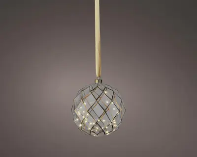 Lumineo micro LED bal helder 40 lampjes Ø 20cm, warm wit - afbeelding 1