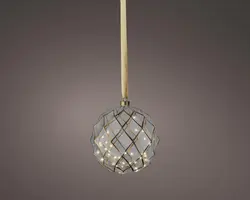Lumineo micro LED bal helder 40 lampjes Ø 20cm, warm wit - afbeelding 1