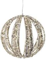 Lumineo Micro LED bal pet flashing effect buiten 50 cm 720 led warm wit - afbeelding 1