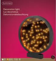 Lumineo micro LED cirkel frame zwart 35 x 4 x 39cm - afbeelding 3