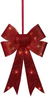 Lumineo micro LED strik voor binnen rood 25 x 40cm, warm wit - afbeelding 1
