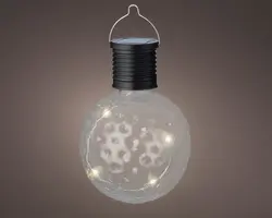 Lumineo solar bolletje met fairylights - transparant - afbeelding 2