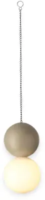 Lumineo Solar hanglamp 10 x 20 cm grijs - afbeelding 1