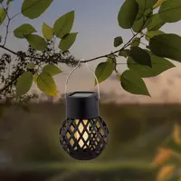Lumineo solar hanglamp vlameffect - meerkleurig - afbeelding 3