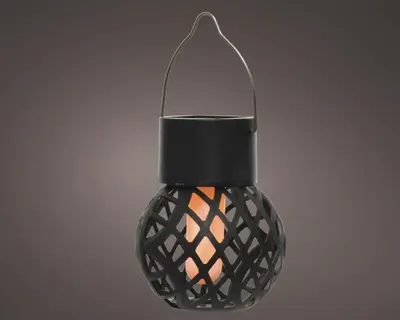 Lumineo solar hanglamp vlameffect - meerkleurig - afbeelding 2