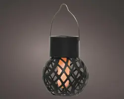 Lumineo solar hanglamp vlameffect - meerkleurig - afbeelding 2