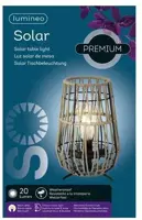 Lumineo Solar lantaarn ijzer 18 x 27,5 cm zand - afbeelding 3