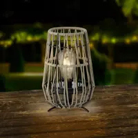 Lumineo Solar lantaarn ijzer 18 x 27,5 cm zand - afbeelding 5