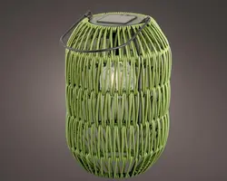Lumineo Solar lantaarn ijzer 24,5 x 16 cm groen - afbeelding 3
