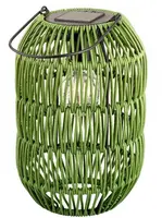 Lumineo Solar lantaarn ijzer 24,5 x 16 cm groen - afbeelding 1