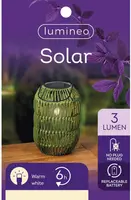 Lumineo Solar lantaarn ijzer 24,5 x 16 cm groen - afbeelding 6