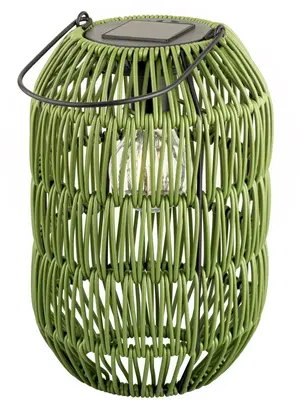 Lumineo Solar lantaarn ijzer 24,5 x 16 cm groen - afbeelding 5