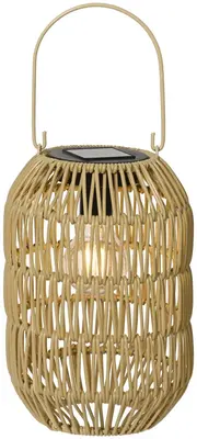 Lumineo Solar lantaarn ijzer 24,5 x 16 cm naturel - afbeelding 1
