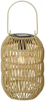 Lumineo Solar lantaarn ijzer 24,5 x 16 cm naturel - afbeelding 1