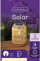 Lumineo Solar lantaarn ijzer 24,5 x 16 cm naturel - afbeelding 5